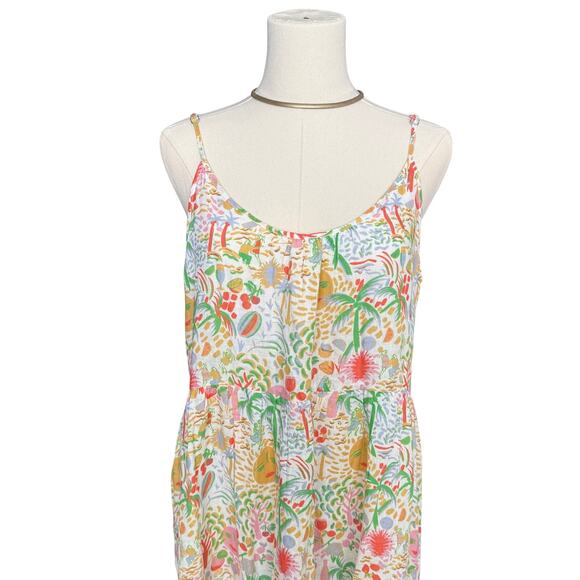 Roller Rabbit Bari Dakota Maxi Dress Linen Tropical Print | Women’s Medium - Picture 10 of 12